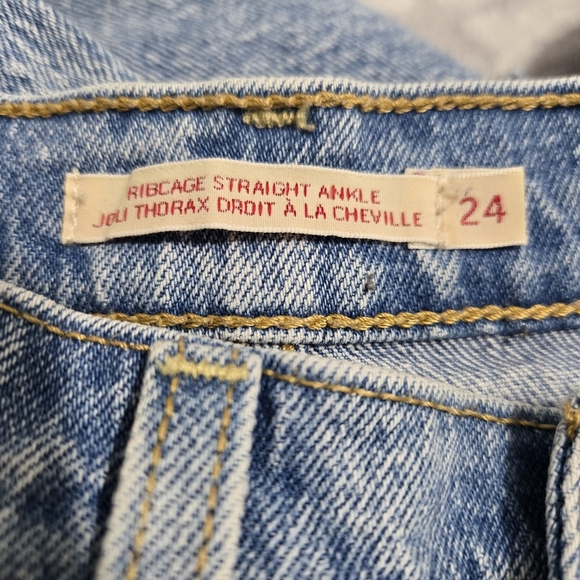 Levi's® Ribcage Stright Ankle Highest High Rise Size 24 - Picture 6 of 9